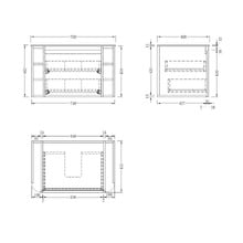 Boyd 750mm Wall-Hung Single Vanity